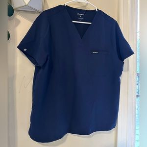 jaanuu scrub top navy xl